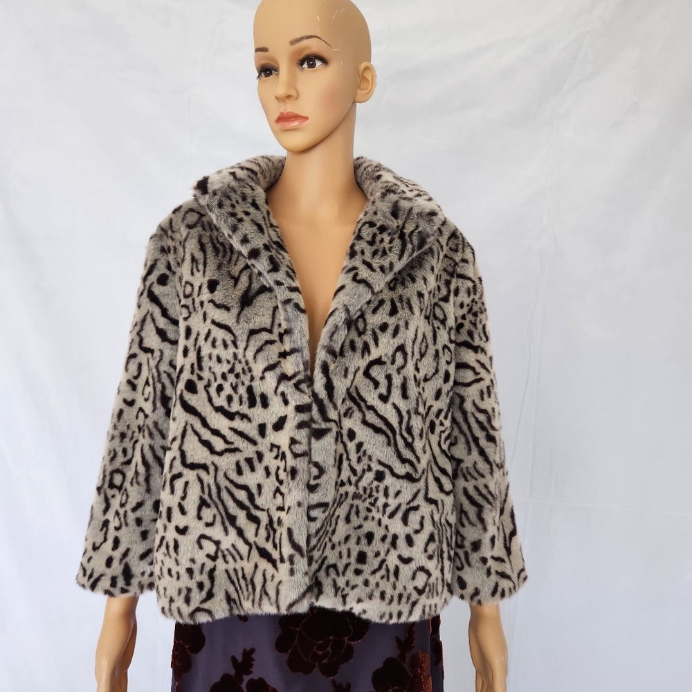 Faux fur coat